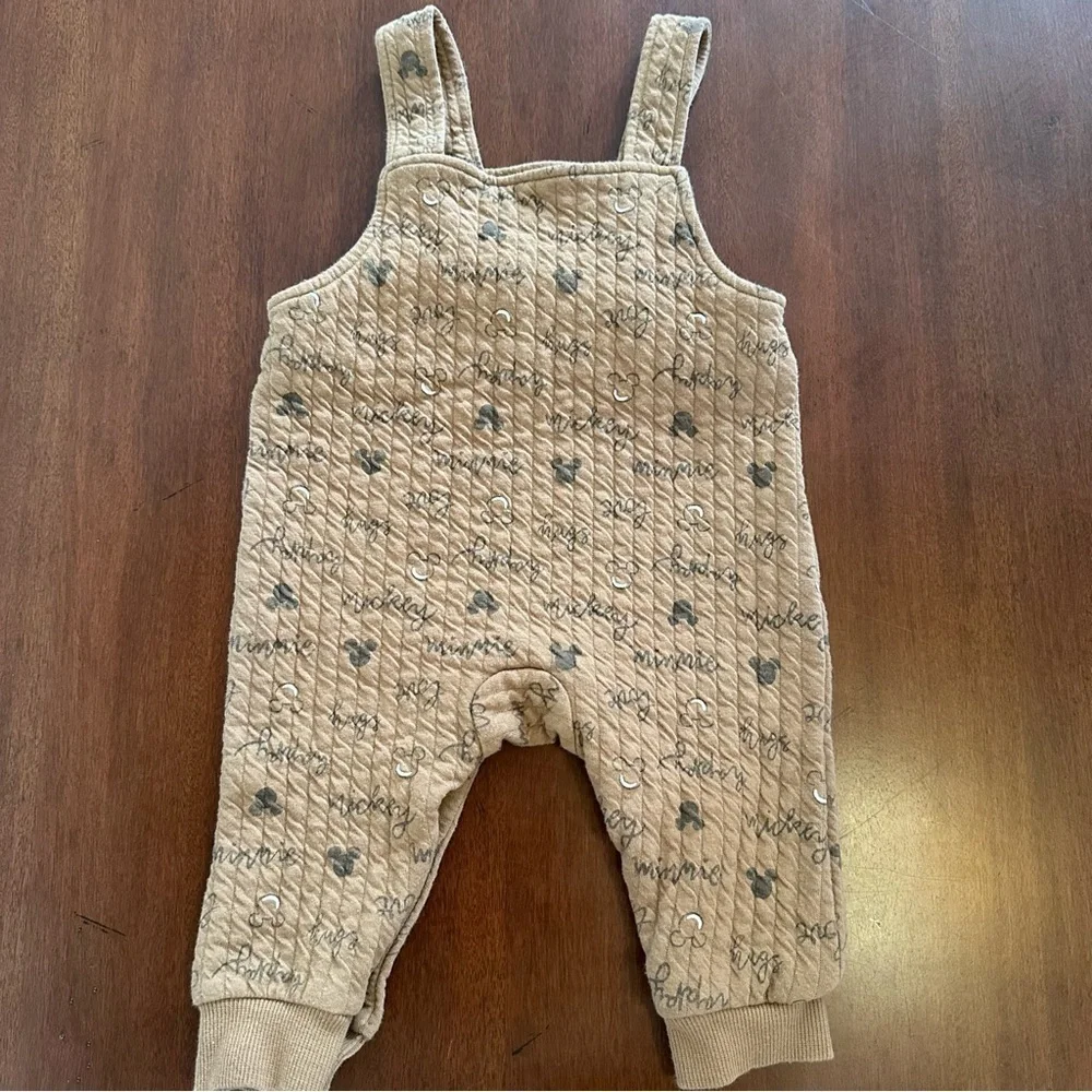 🌟3/$20🌟 Disney Baby Mickey Minnie Ears Overalls 3-6M